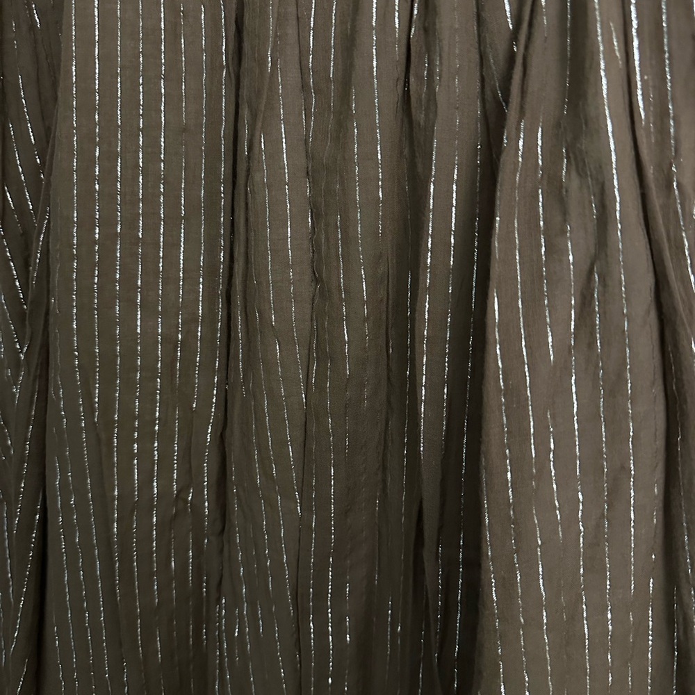 Express Brown A-Line Skirt with Tan Waistband - Picture 2 of 4